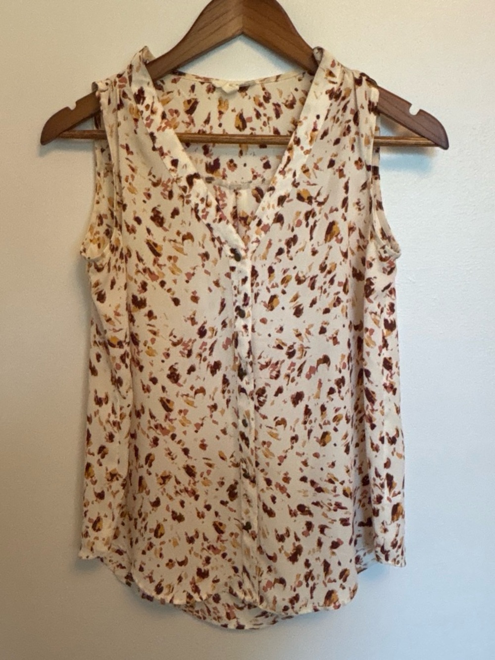 Maurices Cream Sleeveless Floral-Print Camisole
